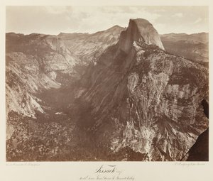 Tissack, South Dome from Glacier Point, Yosemite Valley #73, c.1872