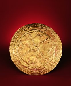 Disc possibly used as a brooch, from Tedavnet, County Monaghan, 2200-2000 BC