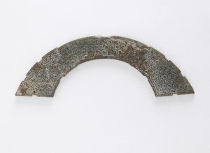 Thin Plaque Cut in Arc of Circle, of the Type Huang by Eastern Zhou Dynasty Chinese School