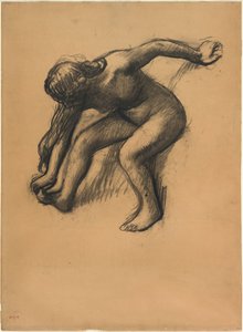 After the Bath by Edgar Degas