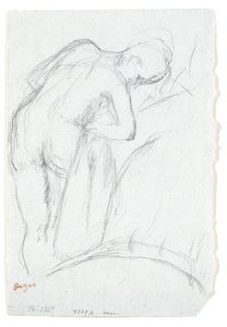 After the Bath by Edgar Degas