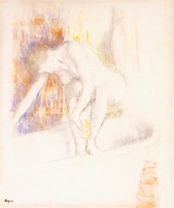After the Bath by Edgar Degas