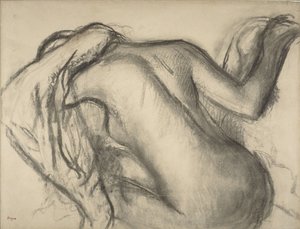 After the Bath, Woman Drying Her Hair