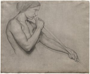 Angel Blowing a Trumpet by Edgar Degas