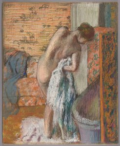 After the Bath by Edgar Degas