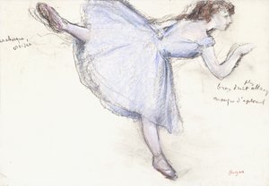 Arabesque Dancer in Profile View
