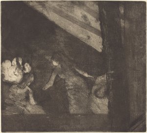 At the Cafe des Ambassadeurs by Edgar Degas