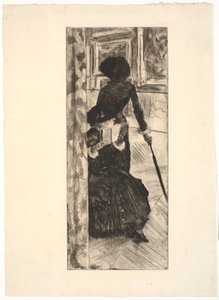At the Louvre: Painting (Mary Cassatt)