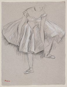 Dancer Adjusting Her Slipper, Early 1880s