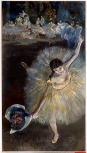 End of Arabesque by Edgar Degas