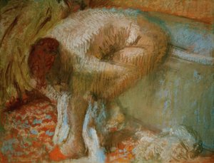 Woman Drying Her Feet After the Bath by Edgar Degas
