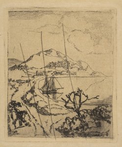 Greek Landscape by Edgar Degas