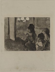 In the Salon by Edgar Degas