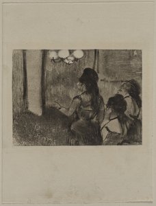 In the Salon by Edgar Degas