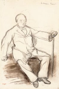 Jules Perrot, Study for The Dancer Perrot, Sitting by Edgar Degas