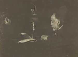 Louise Halévy Reading to Degas by Edgar Degas