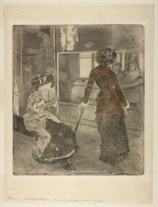 Mary Cassatt at the Louvre: The Etruscan Gallery by Edgar Degas