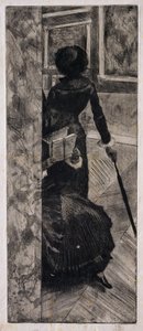 Mary Cassatt at the Louvre, The Paintings Gallery, 1879-80