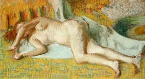 After the Bath by Edgar Degas