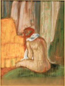 Seated Nude from the Back by Edgar Degas