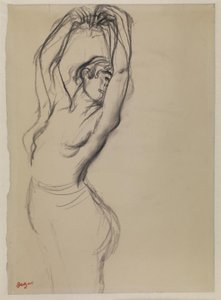 Nude Dancer with Arms Raised by Edgar Degas