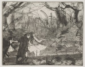 On Stage III, 1876-77 by Edgar Degas