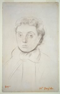 Portrait of Joséphine Gaujelin, before 1867 by Edgar Degas