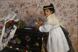 Portrait of Mlle. Hortense Valpinçon by Edgar Degas