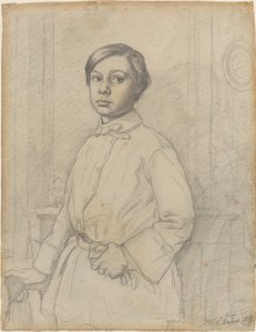 René de Gas [recto] by Edgar Degas