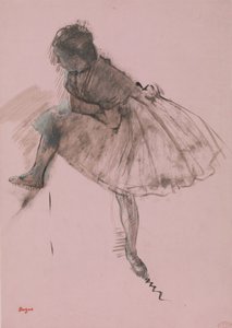 Study of a Ballet Dancer (recto), Two Studies of Dancers (verso)