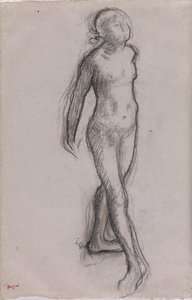 Study of a Nude Dancer by Edgar Degas