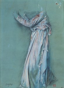 Study of a Woman Draped for Semiramis by Edgar Degas