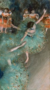 Swaying Dancer in Green by Edgar Degas
