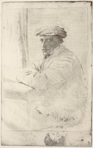 The Engraver Joseph Tourny by Edgar Degas
