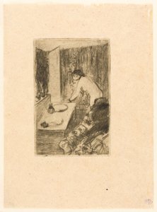 The Little Dressing Room by Edgar Degas