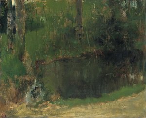The Pond in the Forest, ca 1868 by Edgar Degas