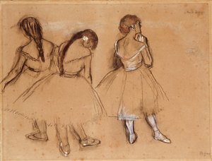 Three Dancers by Edgar Degas