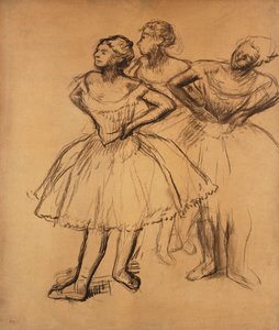Three Dancers by Edgar Degas