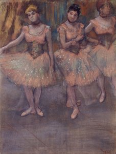 Three Dancers before Practice by Edgar Degas