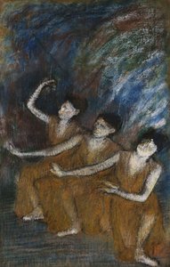 Three Dancers by Edgar Degas