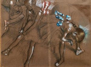 Three Dancers by Edgar Degas