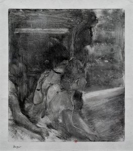 To the Theatre by Edgar Degas