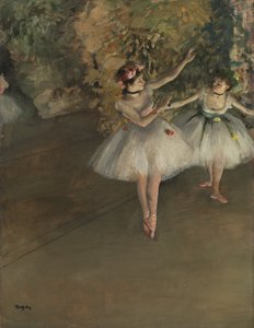 Two Dancers on a Stage, c.1874 by Edgar Degas