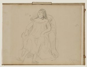 Woman Seated by Edgar Degas