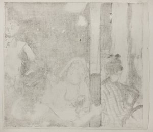 Women in Front of a Cafe, Evening