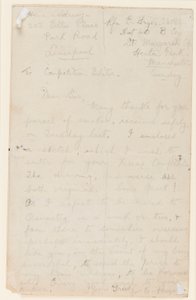 Letter to a Newspaper Competition Editor, 1914-18 by Edgar Fryer