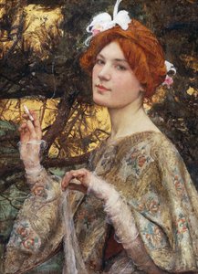 Lady with Orchid
