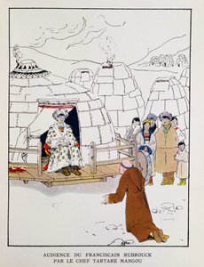 William Rubruck before the Tartar Chief Mangu in 1251, from 