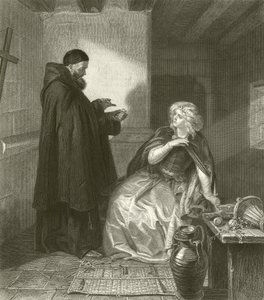 Juliet in the cell of Friar Lawrence