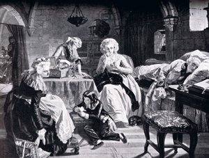 Louis XVI and His Family in the Chateau du Temple by Edgar Melville Ward